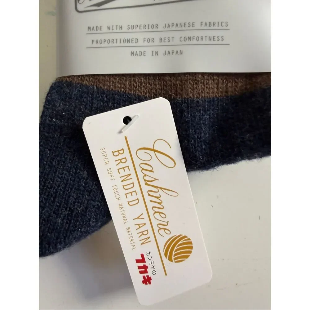 Anonymous ISM Socks Crew Made in Japan Cashmere Blend One Size Fits Most
